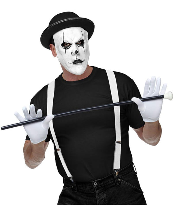 Harlequin Half Mask with Bowler Hat