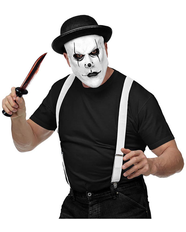 Harlequin Half Mask with Bowler Hat