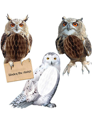 Harry Potter Hanging Honeycomb Owl Decorations Pack of 3