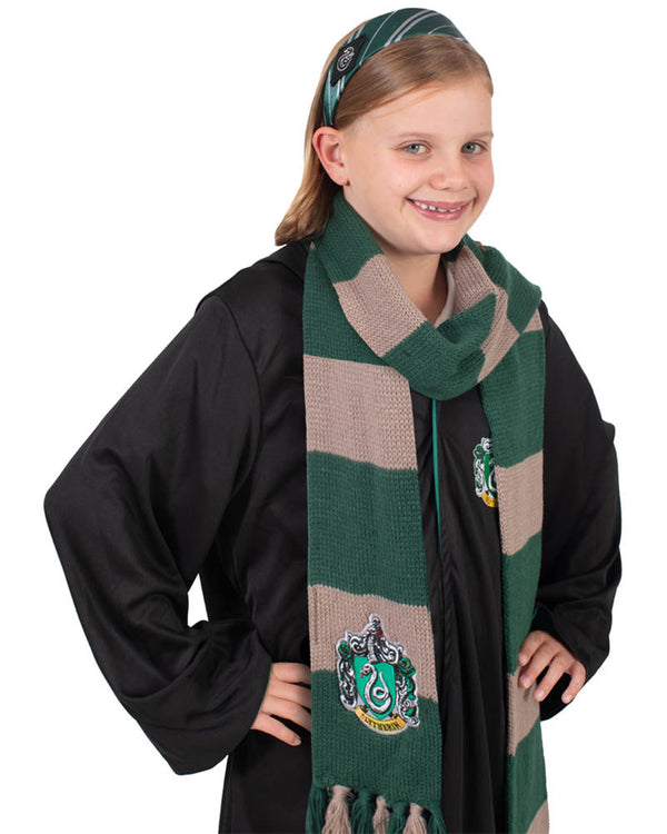 Harry Potter Slytherin Headband and Scarf Set