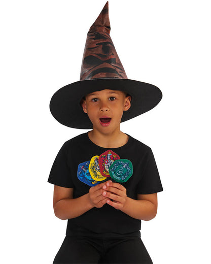 Harry Potter Sorting Hat With House Badges