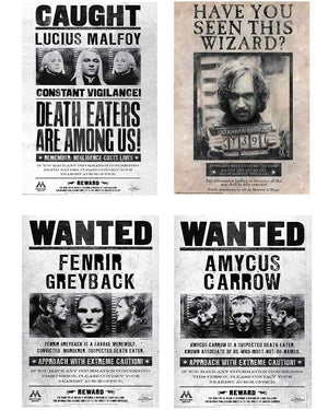 Harry Potter Wanted Poster Cutouts Pack of 12
