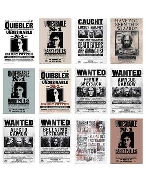 Harry Potter Wanted Poster Cutouts Pack of 12