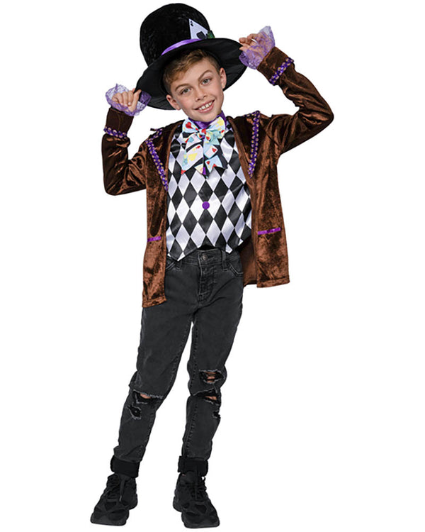 Hatter Madness Deluxe Boys Costume