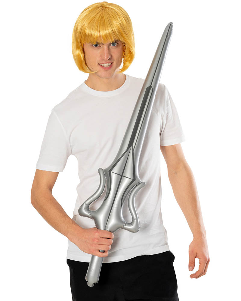 He-Man Masters Of The Universe Revelation Adult Yellow Wig and Sword Set