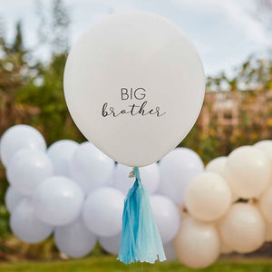 Hello Baby Balloon Big Brother White Pack of 3