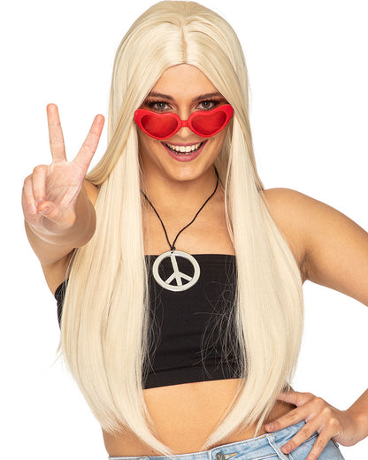 Hippie Deluxe Long Blonde Wig