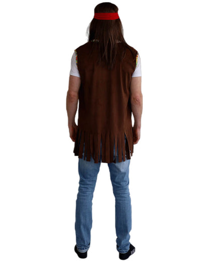 Brown Hippie Mens Vest