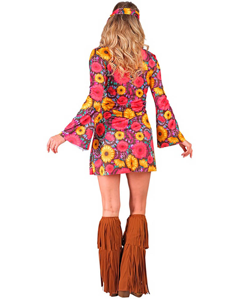60s Floral Hippie Womens Costume