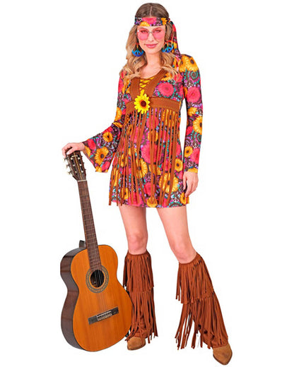 60s Floral Hippie Womens Costume