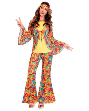 60s Swirl Hippie Womens Costume