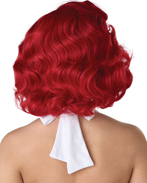50s Hollywood Glamour Short Curly Red Wig