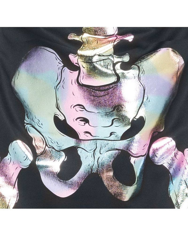 Holographic Skeleton Womens Costume