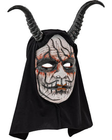 Hooded Commedia DellArte Demon Man Halloween Mask