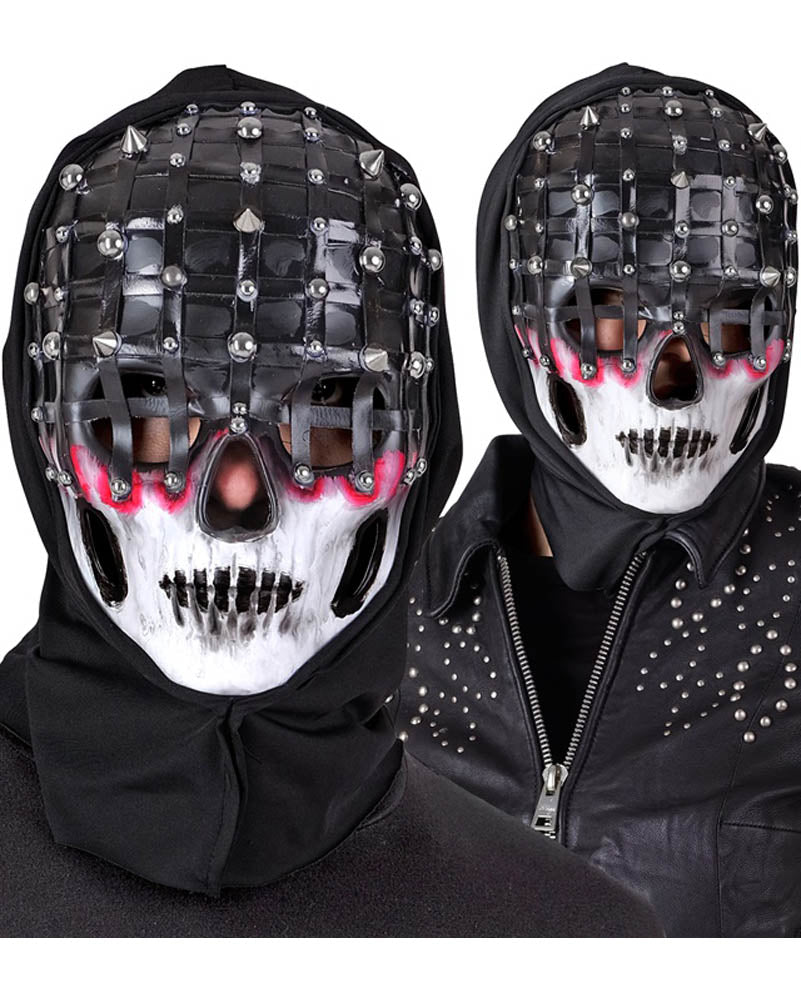 Hooded Living Dead Studded Mask