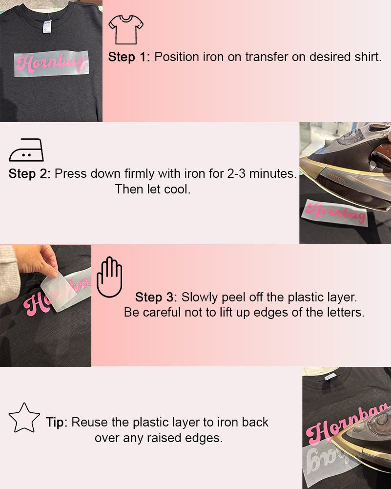 The Hornbag and Shazza Deluxe Wig Iron On and Netball Bib Kit