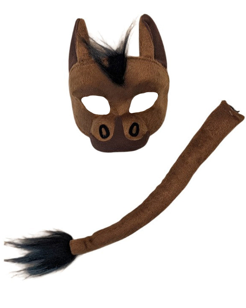 Horse Deluxe Mask and Tail Set