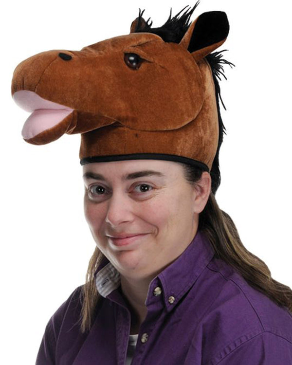 Horse Head Plush Hat