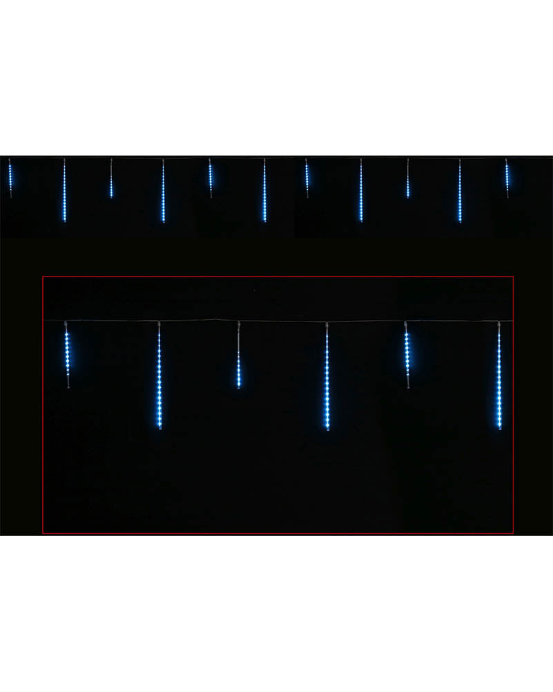 Icy Blue Melting Icicle Tubes Christmas Lights Pack of 12
