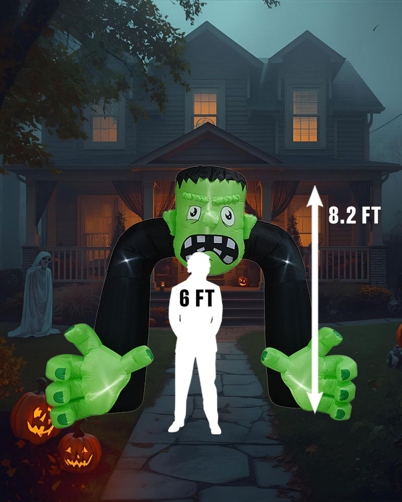 Frankenstein Arch With Projector Lawn Inflatable 2.5m