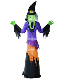 Giant Skinny Witch Lawn Halloween Inflatable 3.66m