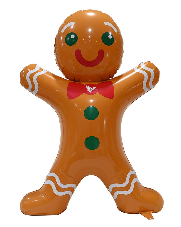Inflatable Gingerbread Man Christmas Prop 1m