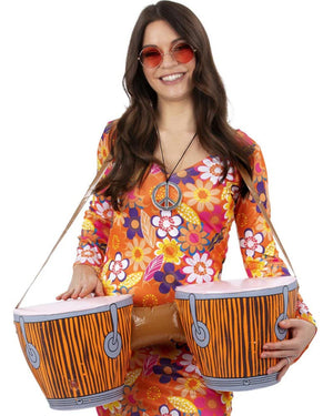 Inflatable Hippie Bongo Drums