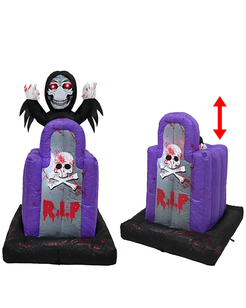 Pop Up RIP Monster Lawn Halloween Inflatable 1.1m