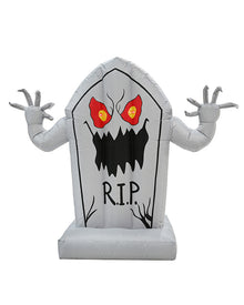 Rip Tombstone LED Eyes Lawn Halloween Inflatable 1.5m