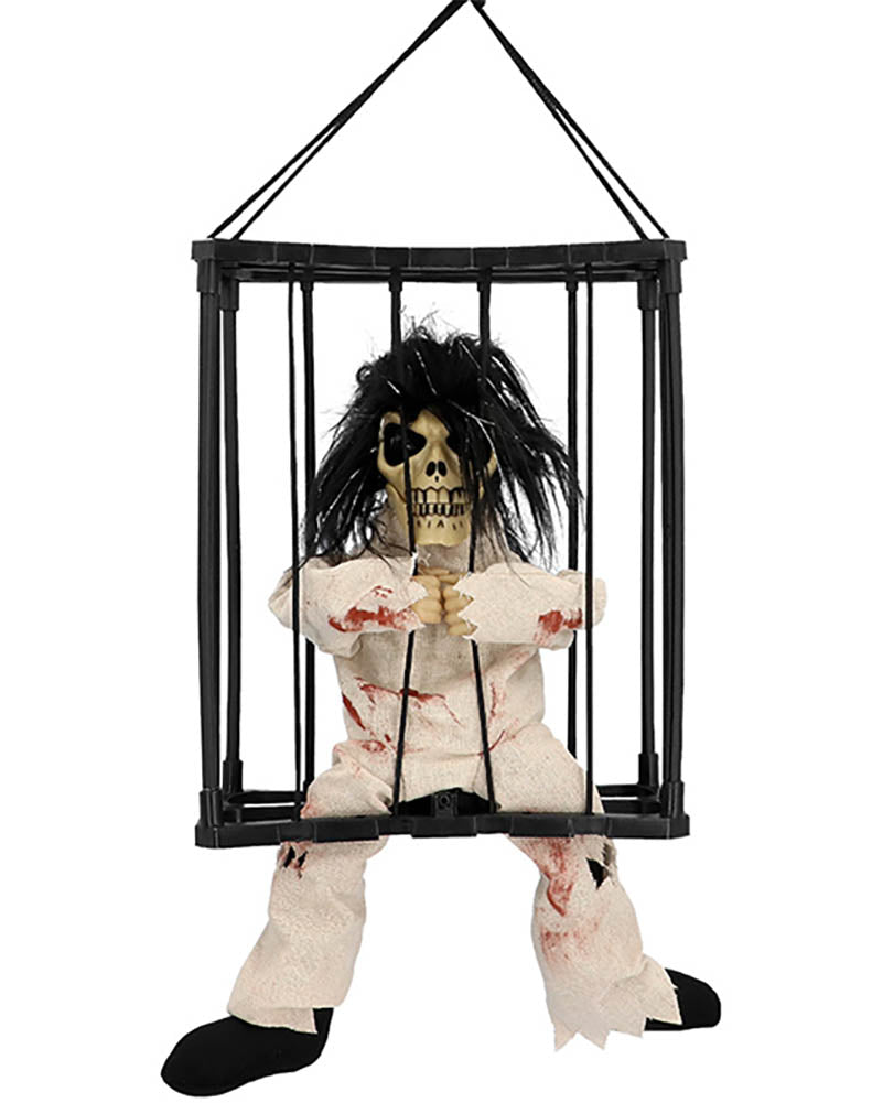 Jail House Ghost Animated Halloween Decoration 28cm