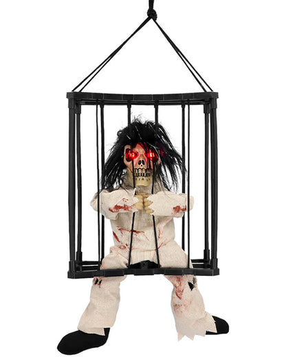 Jail House Ghost Animated Halloween Decoration 28cm