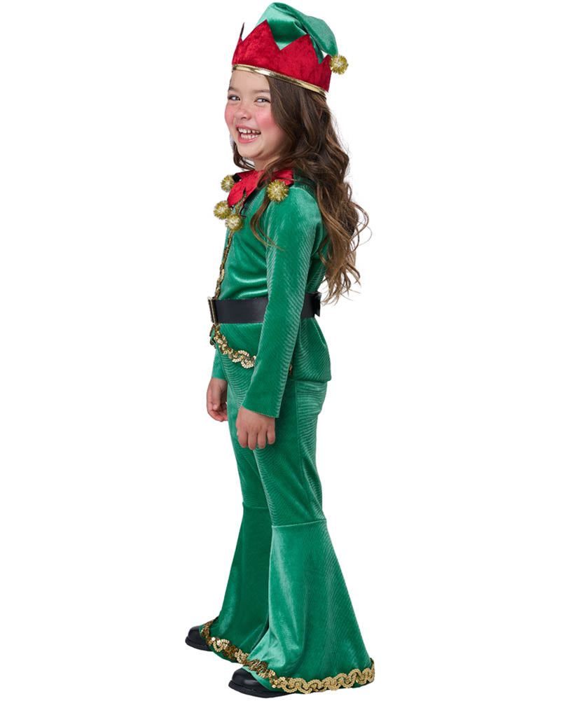 Jolly Christmas Elf Girls Costume