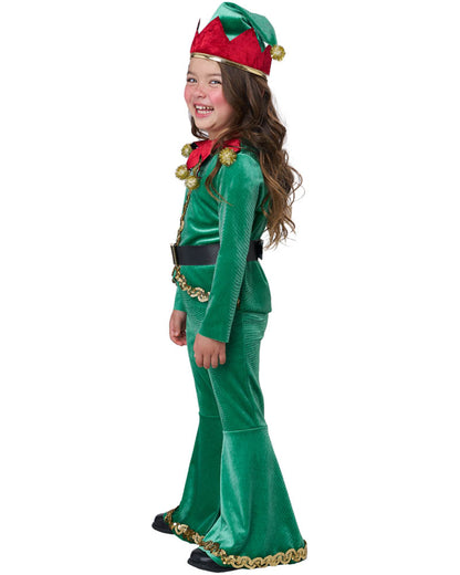 Jolly Christmas Elf Girls Costume