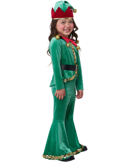 Jolly Christmas Elf Girls Costume