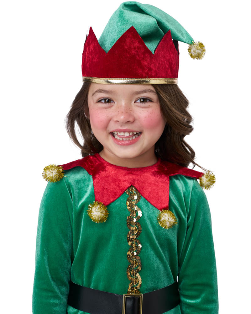 Jolly Christmas Elf Girls Costume