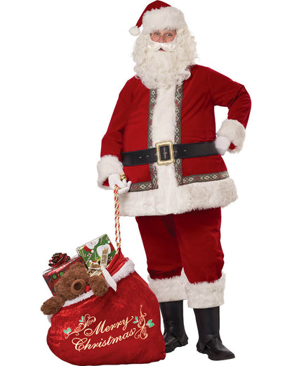 Jolly Santa Claus Deluxe Mens Costume