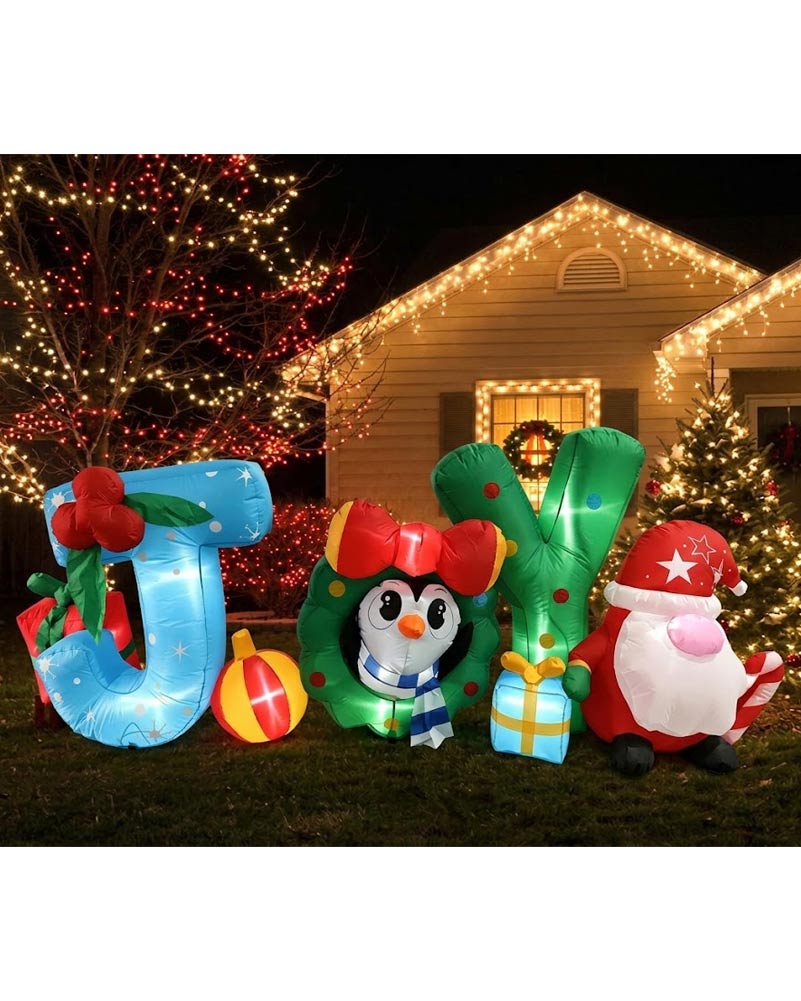 Joy Christmas Lawn Inflatable 2.4m (US PLUG)