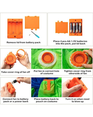 Ride On Rooster Inflatable Kids Costume