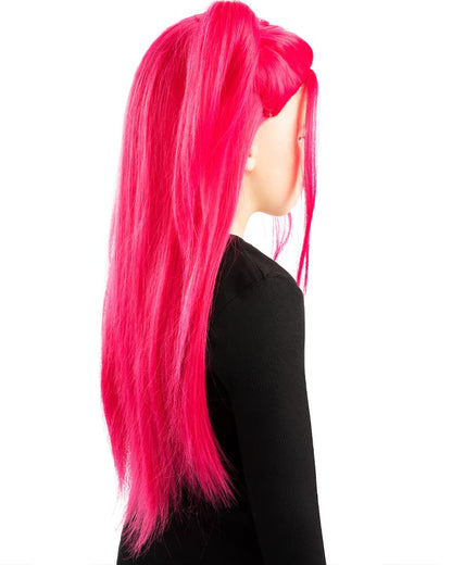 K-Pop Demon Hunters Mira Bright Pink Kids Wig