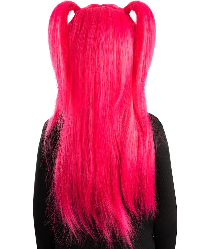 K-Pop Demon Hunters Mira Bright Pink Kids Wig