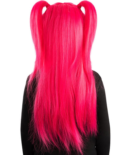 K-Pop Demon Hunters Mira Bright Pink Kids Wig