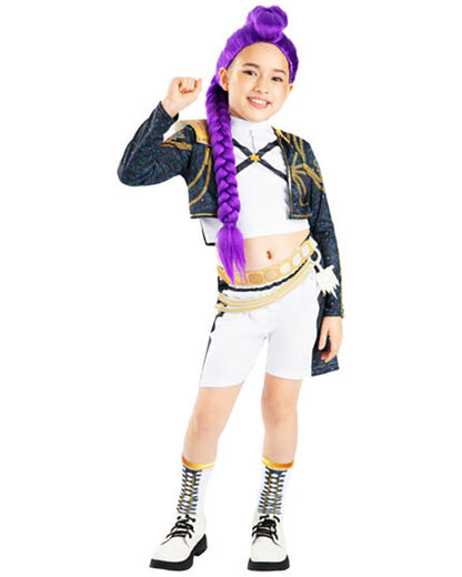 K-Pop Demon Hunters Rumi Gold Deluxe Girls Costume