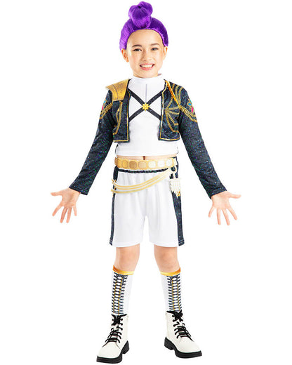 K-Pop Demon Hunters Rumi Gold Deluxe Girls Costume