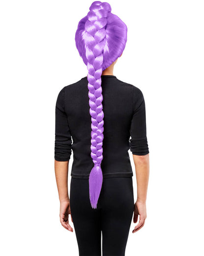 K-Pop Demon Hunters Rumi Purple Plaited Kids Wig