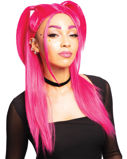 K-Pop Demon Hunters Mira Long Pink Wig