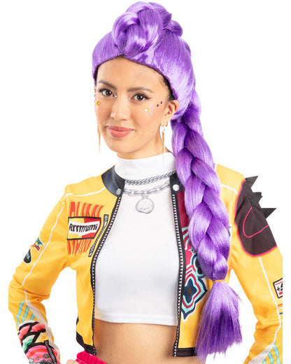 K-Pop Demon Hunters Rumi Purple Plaited Wig