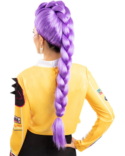 K-Pop Demon Hunters Rumi Purple Plaited Wig