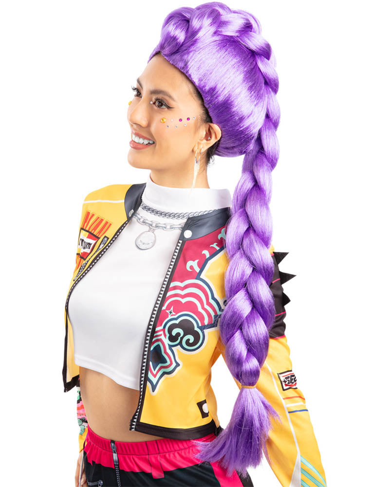 K-Pop Demon Hunters Rumi Purple Plaited Wig