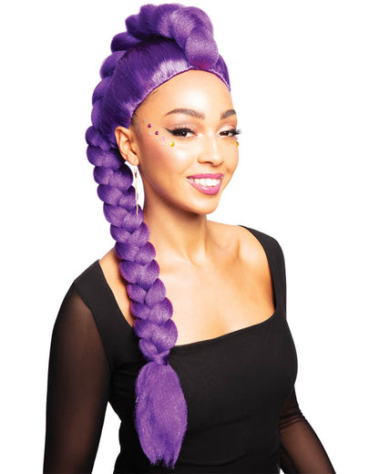 K-Pop Demon Hunters Rumi Purple Plaited Wig