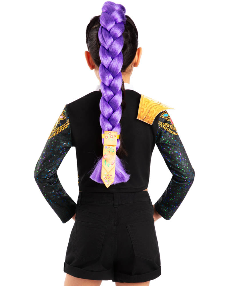 K-Pop Demon Hunters Rumi Deluxe Kids Clip On Hair Braid 65cm